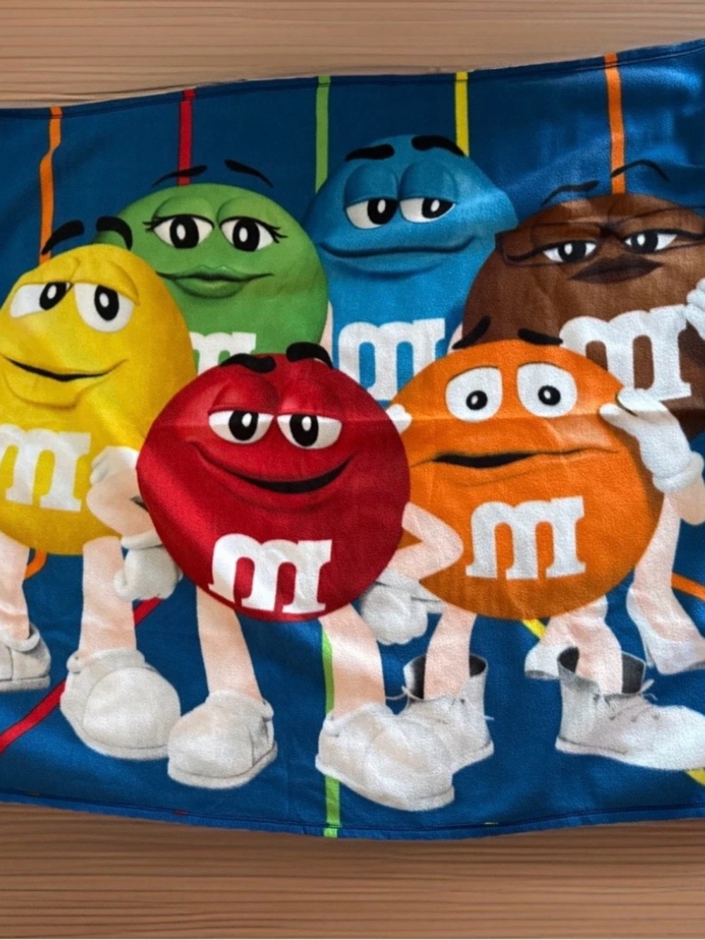 M N M's Lap Blanket. 48"x62". Fleece. Colorful.